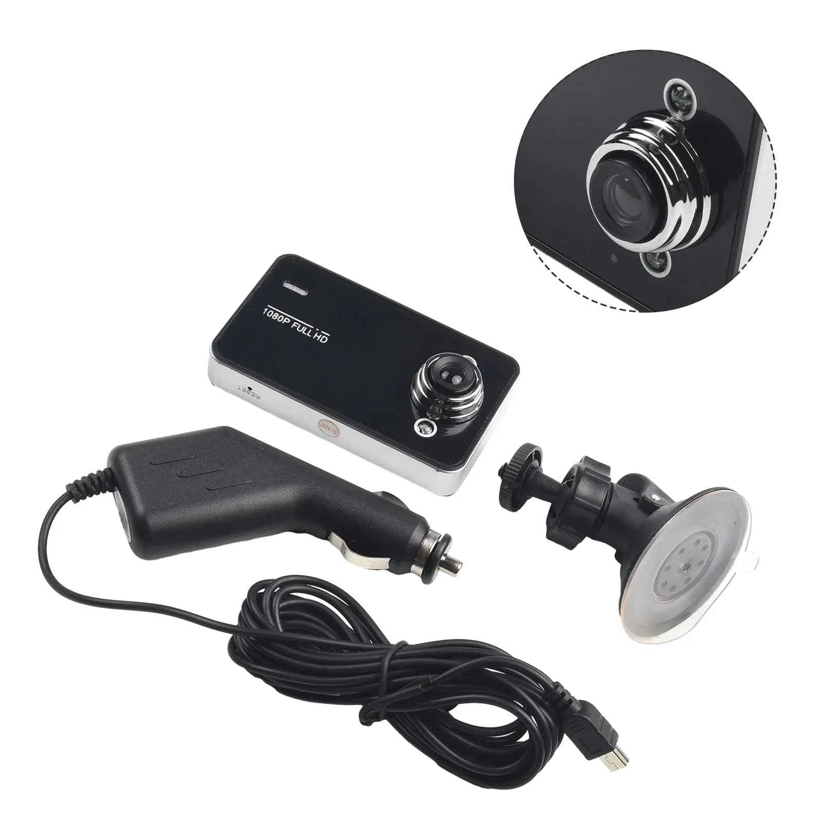 Car DVR Dual Lens Front And Rear Camera Dash Cam Video Recorder HD 1080P Ultra Wide Angle Lens With G-Sensor Built-in Microphone