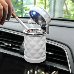 Car Cigarette Ashtray Cup With Lid With LED Light Portable Detachable Vehicle Ashtray Holder Cigarette Ashtray Auto Accessories