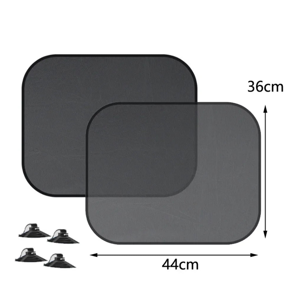 New 4PCS Car Window Sunshade Cover Block For Kids Car Side Window Shade Cling Sunshades Sun Shade Cover Visor Shield Screen Hot