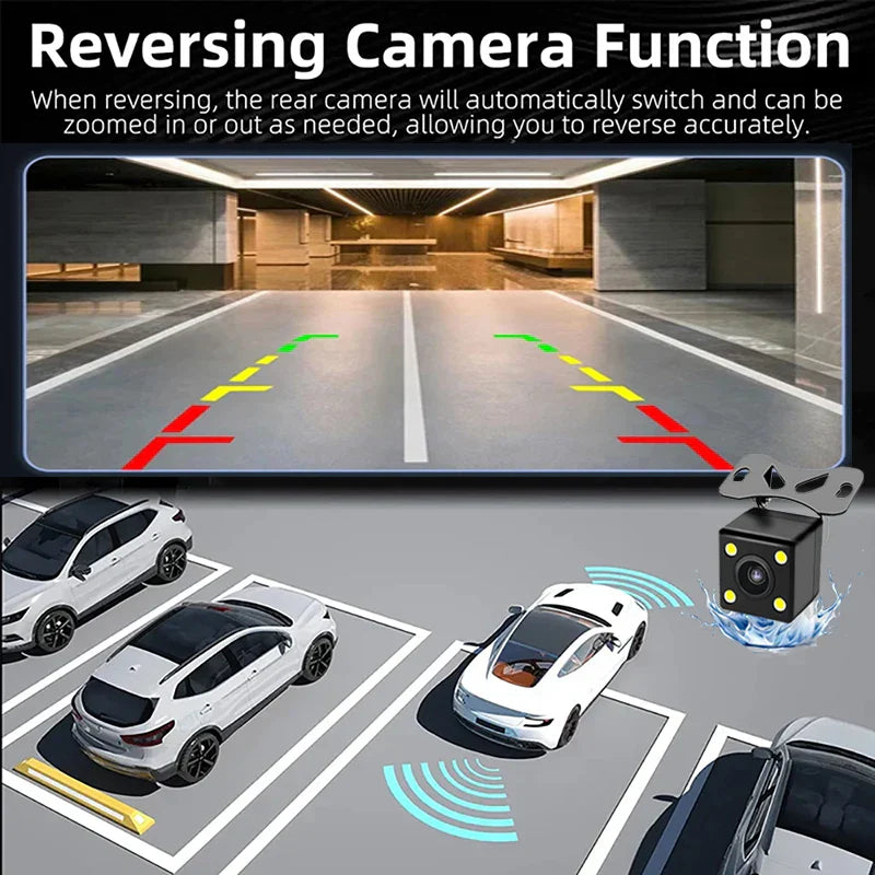 Dash Cam For Cars WIFI Camera For Vehicle 3 Lens 1080P Video Recorder 2Inch Rear View Camera Black Box Car Accessory Vehicle Acc