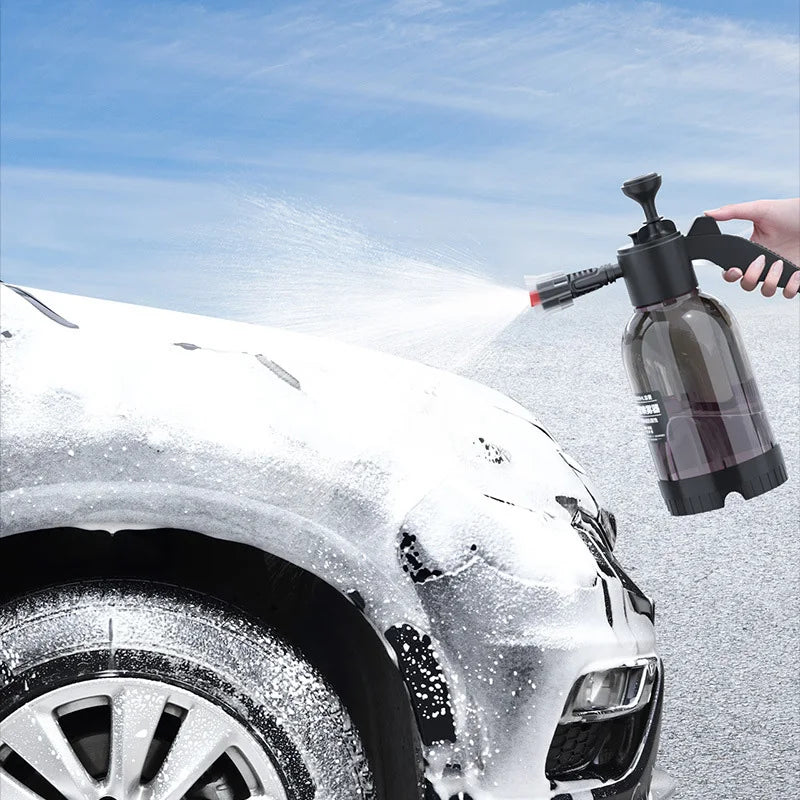 SEAMETAL Car Wash Foam Sprayer 2L Hand Pump Pneumatic Foam Cannon Snow Foam Car Wash Spray Bottle for Car Home Cleaning Tools